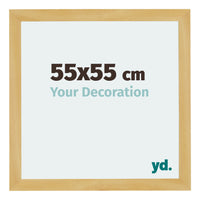 Mura MDF Photo Frame 55x55cm Pine Design Front Size | Yourdecoration.com
