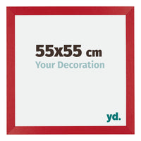 Mura MDF Photo Frame 55x55cm Red Front Size | Yourdecoration.com