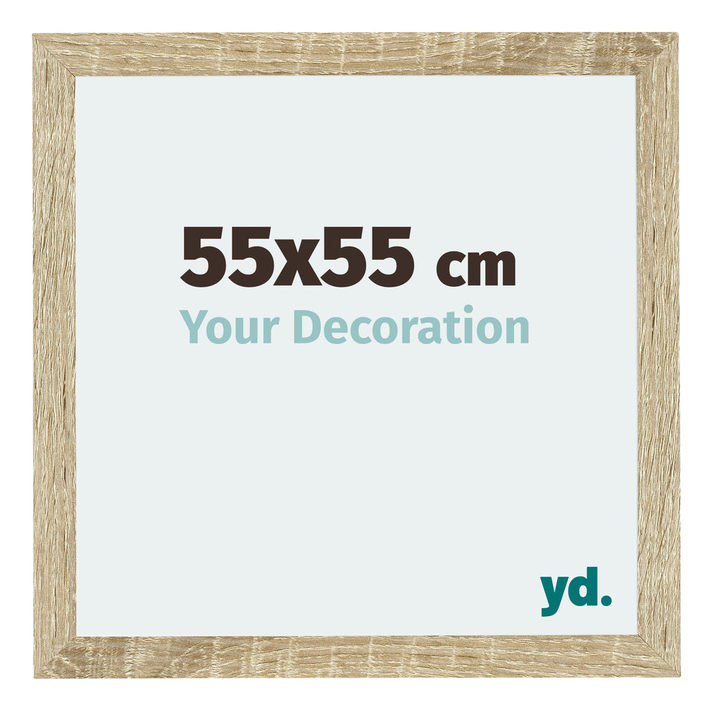 Mura MDF Photo Frame 55x55cm Sonoma Oak Front Size | Yourdecoration.com