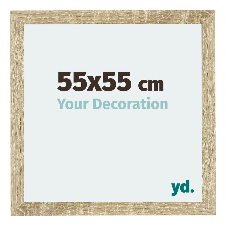 Mura MDF Photo Frame 55x55cm Sonoma Oak Front Size | Yourdecoration.com