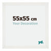 Mura MDF Photo Frame 55x55cm White Wiped Front Size | Yourdecoration.com