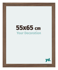 Mura MDF Photo Frame 55x65cm Walnut Dark Front Size | Yourdecoration.com