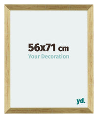 Mura MDF Photo Frame 56x71cm Gold Shiny Front Size | Yourdecoration.com