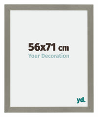 Mura MDF Photo Frame 56x71cm Gray Front Size | Yourdecoration.com