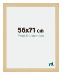 Mura MDF Photo Frame 56x71cm Maple Decor Front Size | Yourdecoration.com
