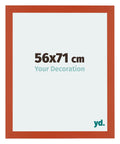 Mura MDF Photo Frame 56x71cm Orange Front Size | Yourdecoration.com
