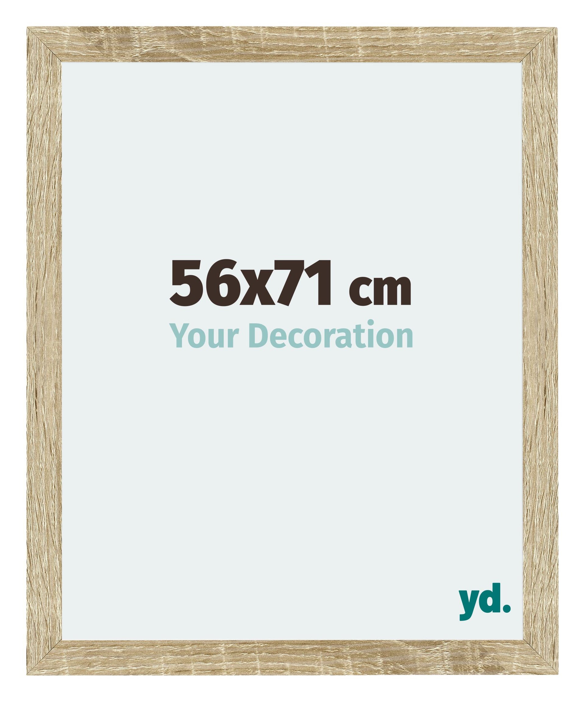 Mura MDF Photo Frame 56x71cm Sonoma Oak Front Size | Yourdecoration.com