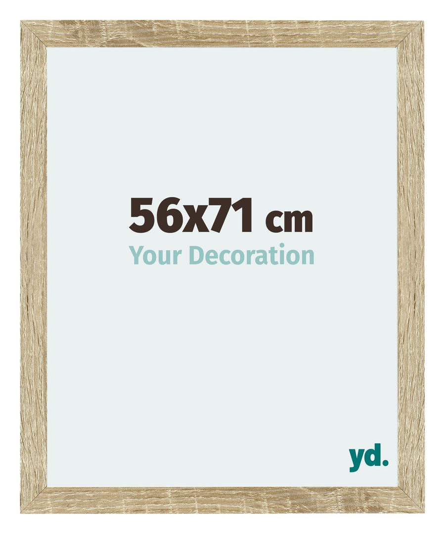 Mura MDF Photo Frame 56x71cm Sonoma Oak Front Size | Yourdecoration.com