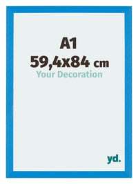 Mura MDF Photo Frame 59 4x84cm A1 Bright Blue Front Size | Yourdecoration.com