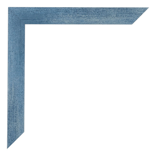 Mura MDF Photo Frame 59 4x84cm A1 Bright Blue Swept Detail Corner | Yourdecoration.com