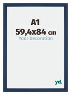 Mura MDF Photo Frame 59 4x84cm A1 Dark Blue Swept Front Size | Yourdecoration.com