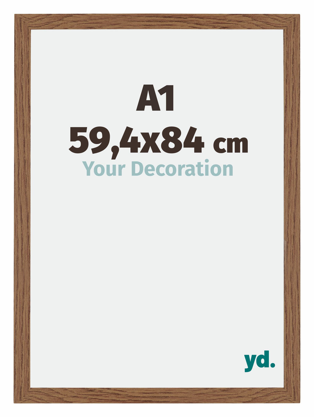 Mura MDF Photo Frame 59 4x84cm A1 Oak Rustic Front Size | Yourdecoration.com