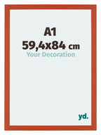 Mura MDF Photo Frame 59 4x84cm A1 Orange Front Size | Yourdecoration.com