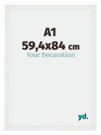 Mura MDF Photo Frame 59 4x84cm A1 White High Gloss Front Size | Yourdecoration.com