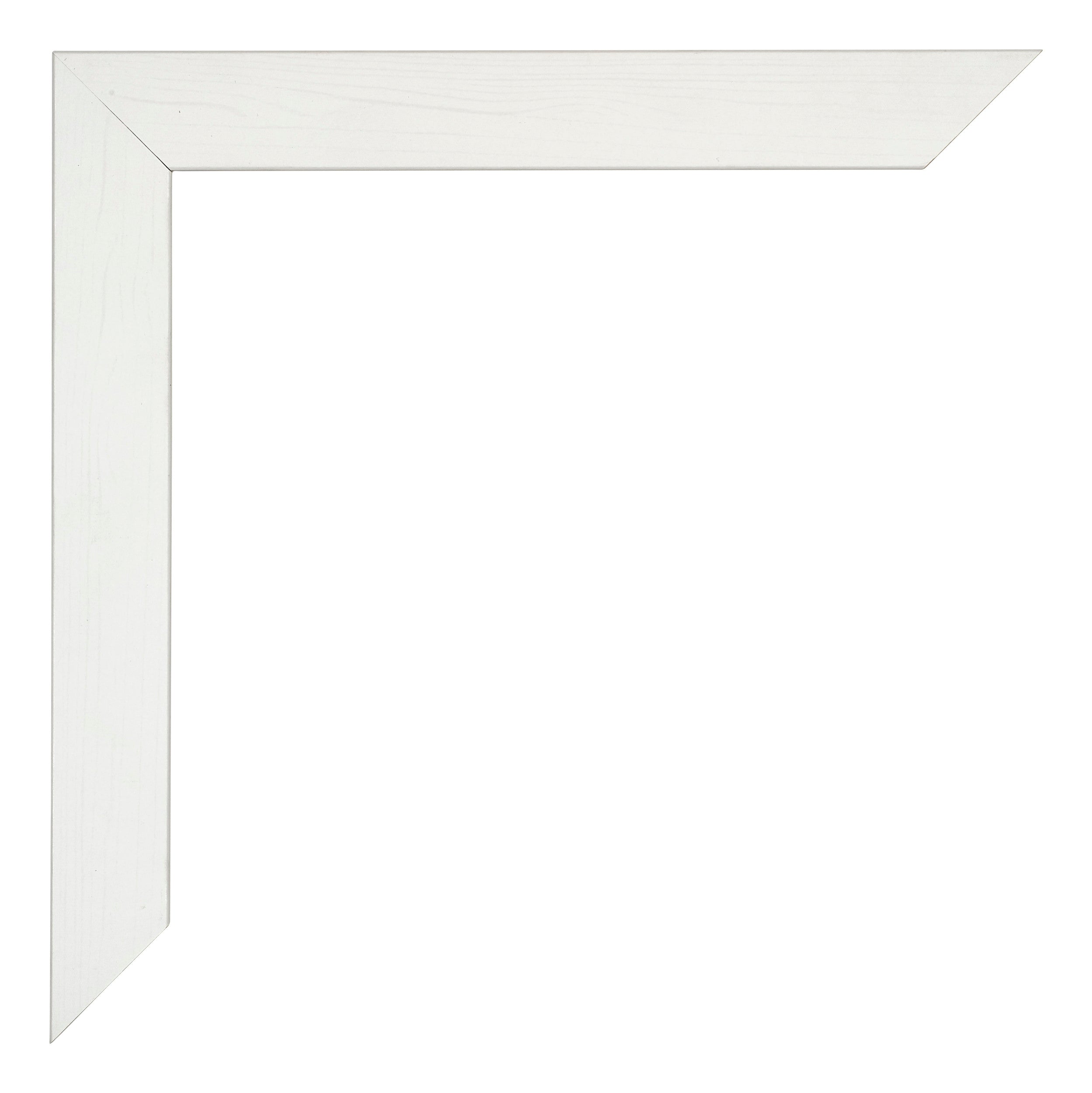 Mura MDF Photo Frame 59 4x84cm A1 White Wiped Detail Corner | Yourdecoration.com