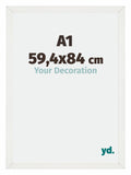 Mura MDF Photo Frame 59 4x84cm A1 White Wiped Front Size | Yourdecoration.com