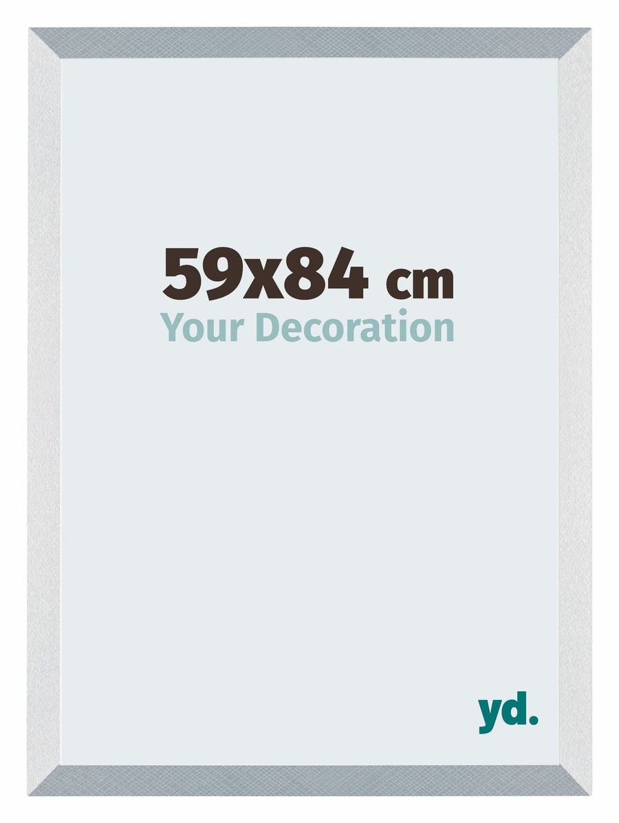 Mura MDF Photo Frame 59x84cm Aluminum Brushed Front Size | Yourdecoration.com