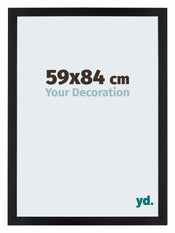 Mura MDF Photo Frame 59x84cm Black Matte Front Size | Yourdecoration.com