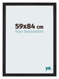 Mura MDF Photo Frame 59x84cm Black Woodgrain Front Size | Yourdecoration.com