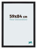 Mura MDF Photo Frame 59x84cm Black Woodgrain Front Size | Yourdecoration.com