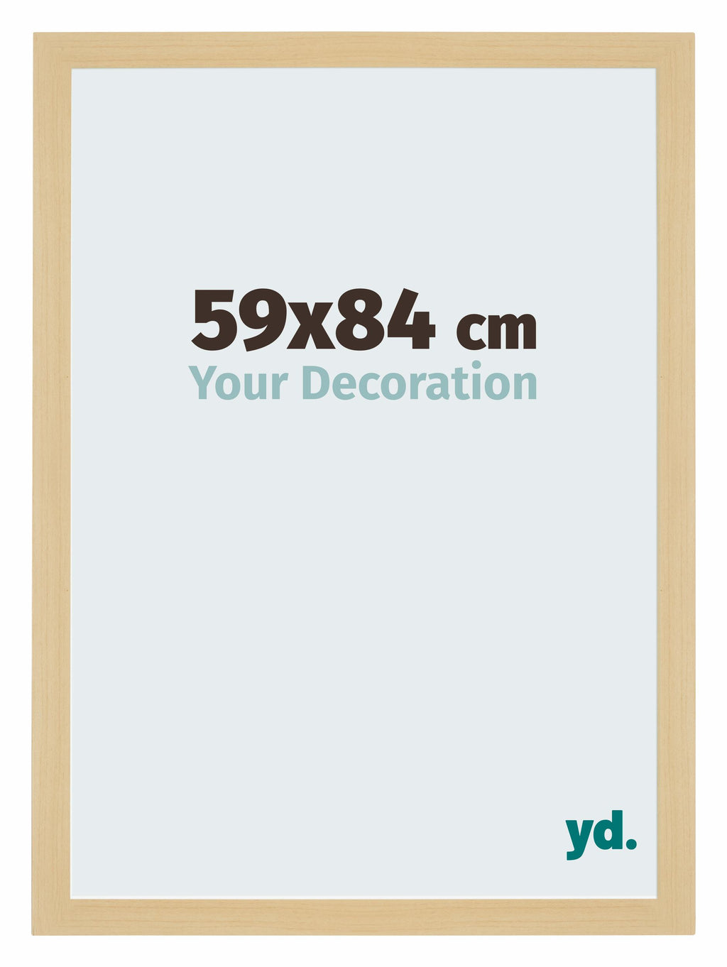 Mura MDF Photo Frame 59x84cm Maple Decor Front Size | Yourdecoration.com