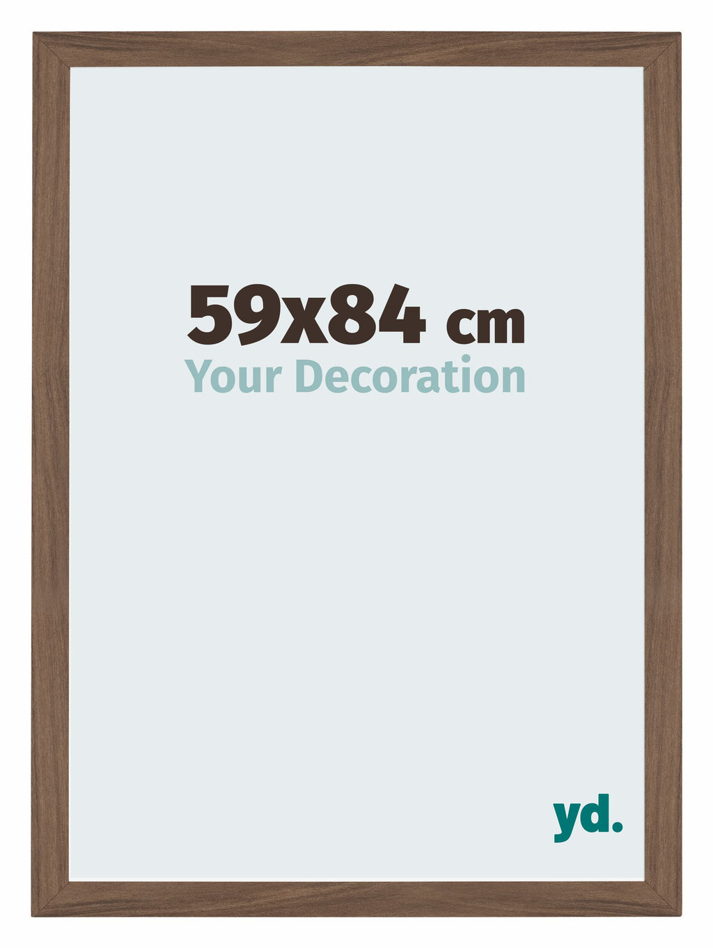 Mura MDF Photo Frame 59x84cm Walnut Dark Front Size | Yourdecoration.com