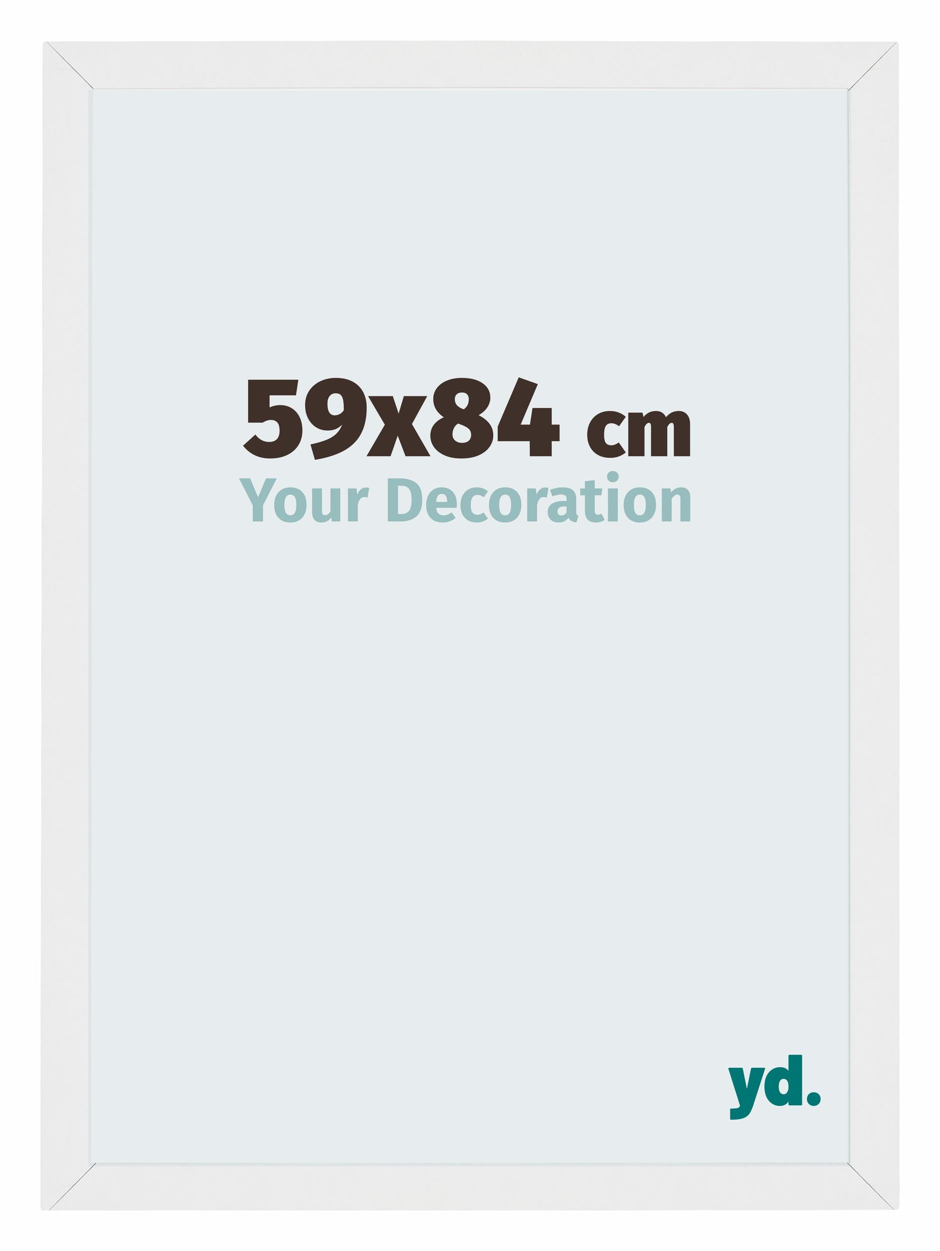 Mura MDF Photo Frame 59x84cm White High Gloss Front Size | Yourdecoration.com