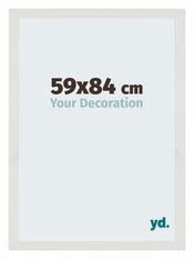 Mura MDF Photo Frame 59x84cm White Matte Front Size | Yourdecoration.com