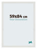 Mura MDF Photo Frame 59x84cm White Matte Front Size | Yourdecoration.com