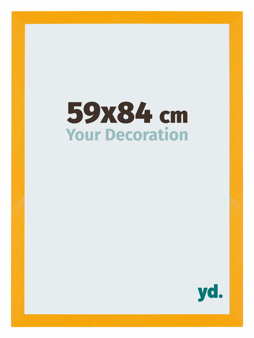 Mura MDF Photo Frame 59x84cm Yellow Front Size | Yourdecoration.com