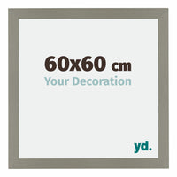 Mura MDF Photo Frame 60x60cm Gray Front Size | Yourdecoration.com
