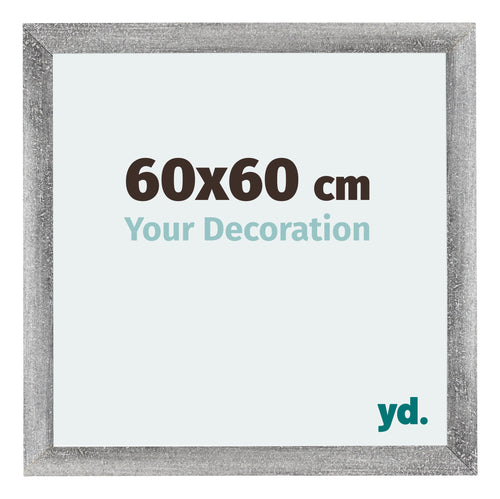Mura MDF Photo Frame 60x60cm Gray Wiped Front Size | Yourdecoration.com