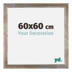 Mura MDF Photo Frame 60x60cm Metal Vintage Front Size | Yourdecoration.com