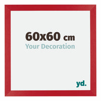Mura MDF Photo Frame 60x60cm Red Front Size | Yourdecoration.com