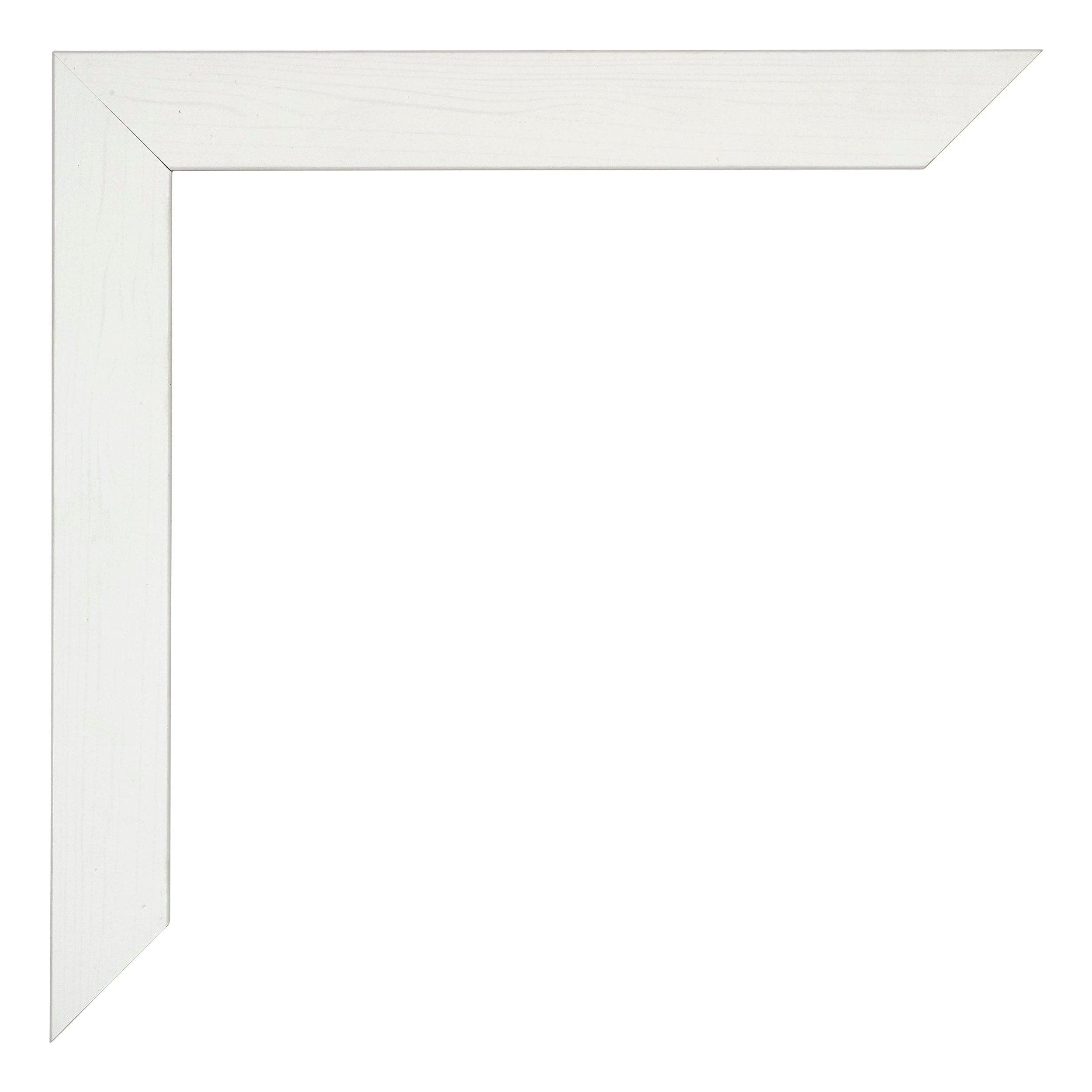 Mura MDF Photo Frame 60x60cm White Wiped Detail Corner | Yourdecoration.com
