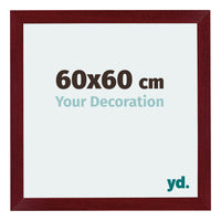 Mura MDF Photo Frame 60x60cm Winered Wiped Front Size | Yourdecoration.com