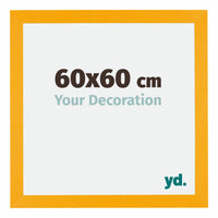 Mura MDF Photo Frame 60x60cm Yellow Front Size | Yourdecoration.com