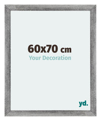 Mura MDF Photo Frame 60x70cm Gray Wiped Front Size | Yourdecoration.com