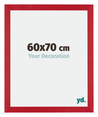 Mura MDF Photo Frame 60x70cm Red Front Size | Yourdecoration.com