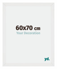 Mura MDF Photo Frame 60x70cm White High Gloss Front Size | Yourdecoration.com