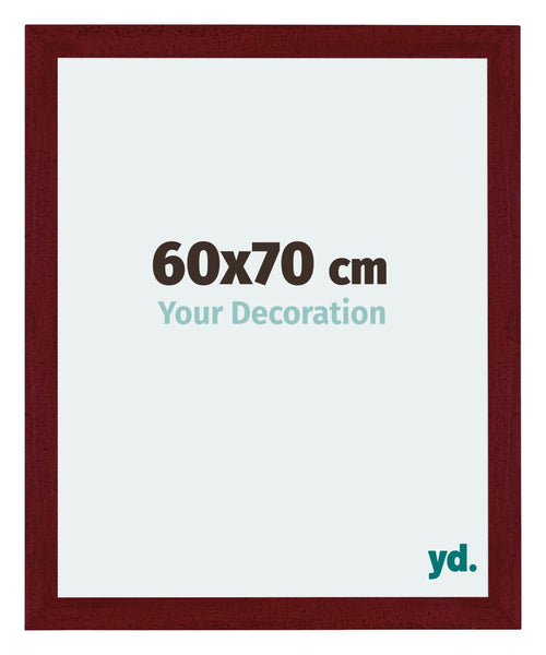 Mura MDF Photo Frame 60x70cm Winered Wiped Front Size | Yourdecoration.com