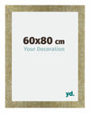 Mura MDF Photo Frame 60x80cm Gold Antique Front Size | Yourdecoration.com