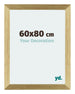 Mura MDF Photo Frame 60x80cm Gold Shiny Front Size | Yourdecoration.com