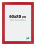 Mura MDF Photo Frame 60x80cm Red Front Size | Yourdecoration.com