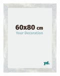 Mura MDF Photo Frame 60x80cm Silver Glossy Vintage Front Size | Yourdecoration.com