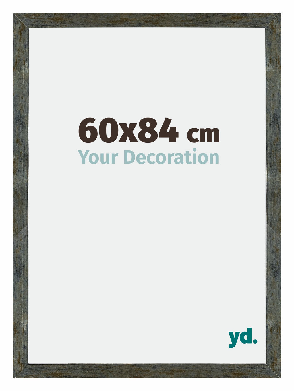 Mura MDF Photo Frame 60x84cm Blue Gold Melange Front Size | Yourdecoration.com