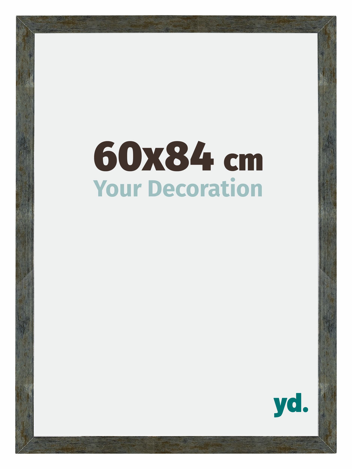 Mura MDF Photo Frame 60x84cm Blue Gold Melange Front Size | Yourdecoration.com