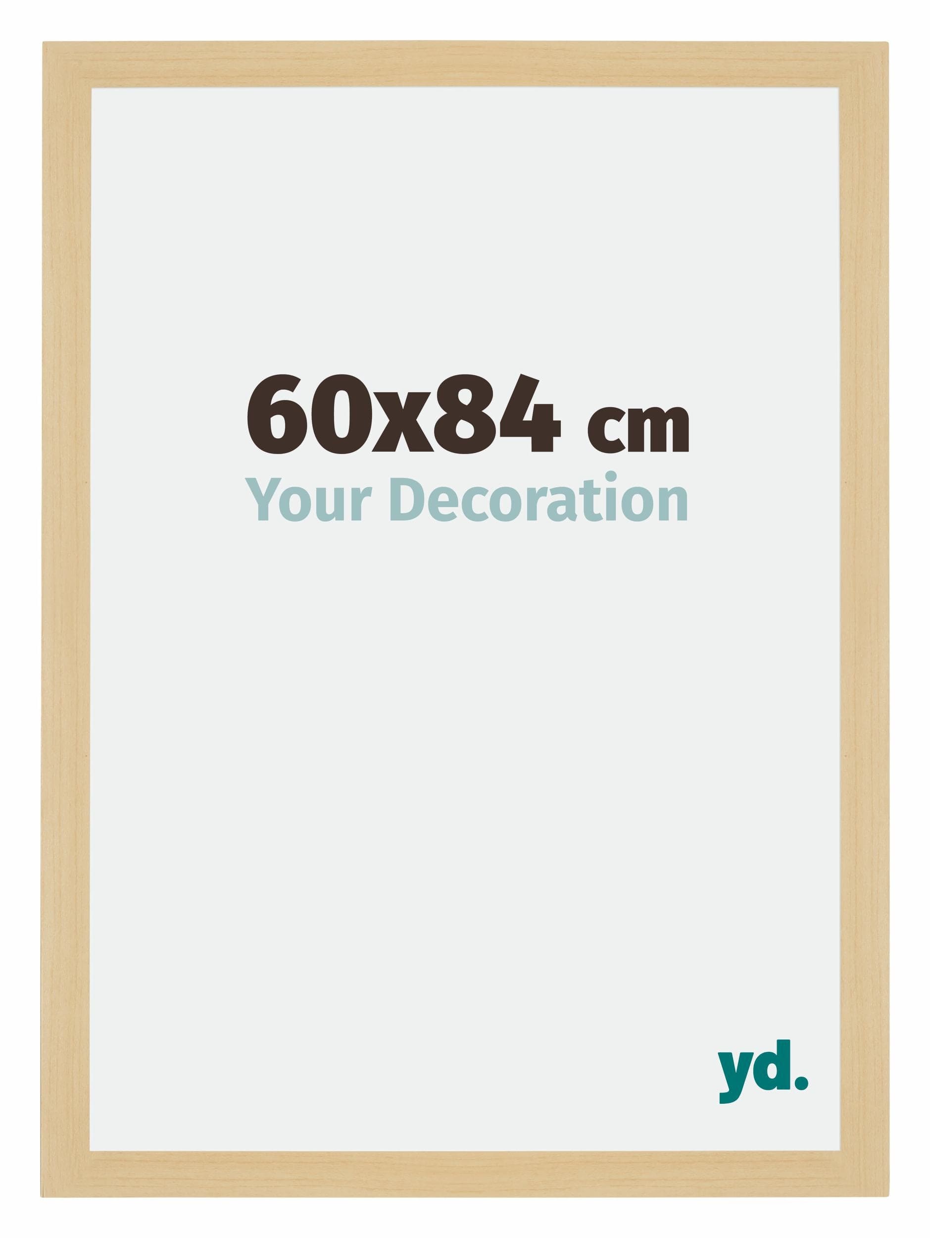 Mura MDF Photo Frame 60x84cm Maple Decor Front Size | Yourdecoration.com