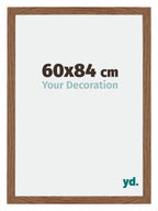 Mura MDF Photo Frame 60x84cm Oak Rustic Front Size | Yourdecoration.com