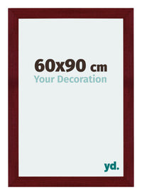 Mura MDF Photo Frame 60x90cm Winered Wiped Front Size | Yourdecoration.com